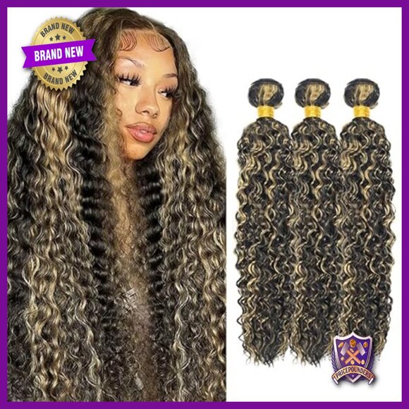 Water Wave Human Hair Extensions 8-34 Inch Weave Bundles Double Weft main image 5